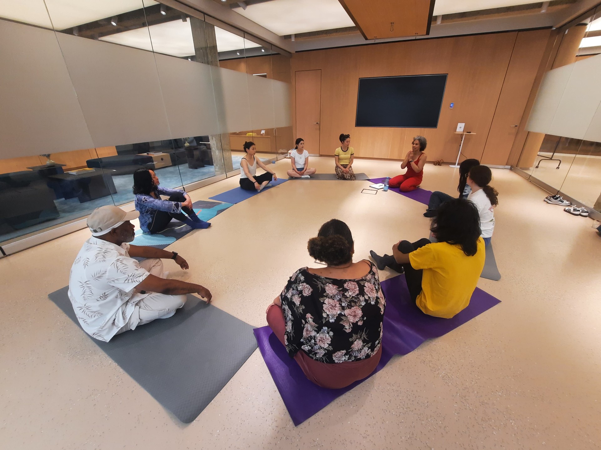 Circle of reflection during a workshop