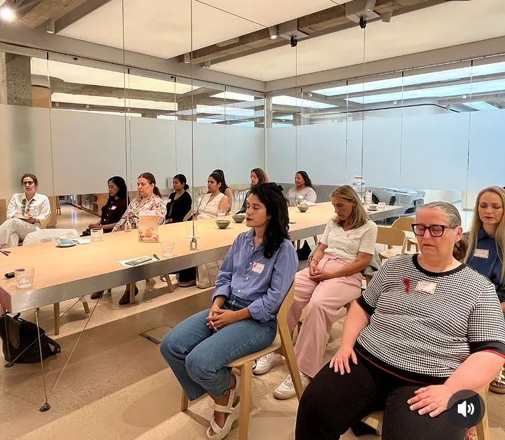 Participants in meditative listening